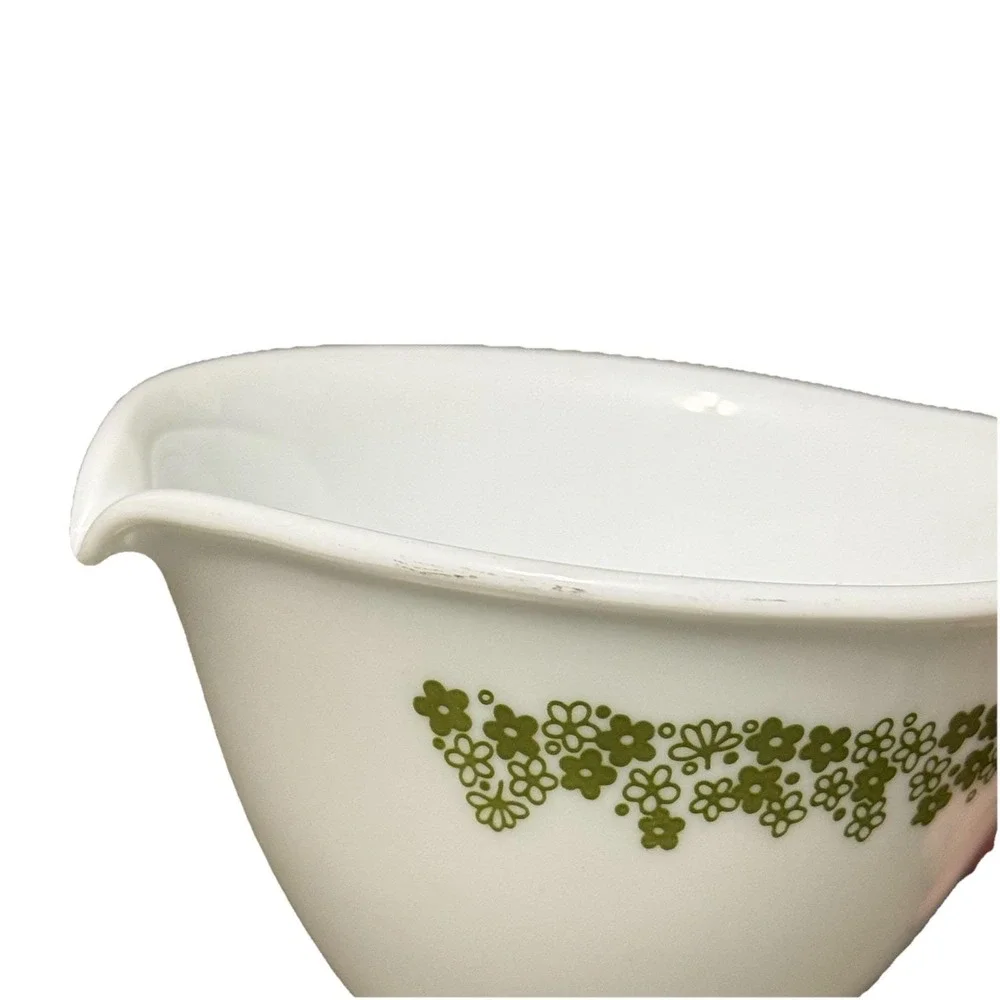 Vintage Corelle Spring Blossom Green (Crazy Daisy) Creamer With‎ Hook Handle MCM